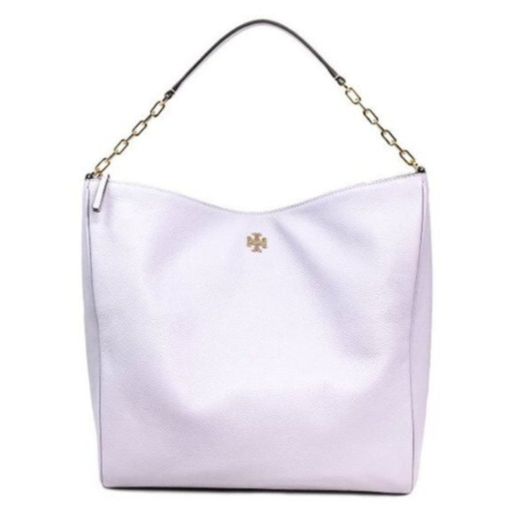Tory Burch Carter Slouchy Hobo Bag, Lilac